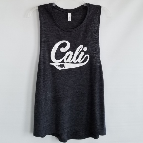 Bella Canvas Tops - Bella Canvas Cali bear graphic tank top